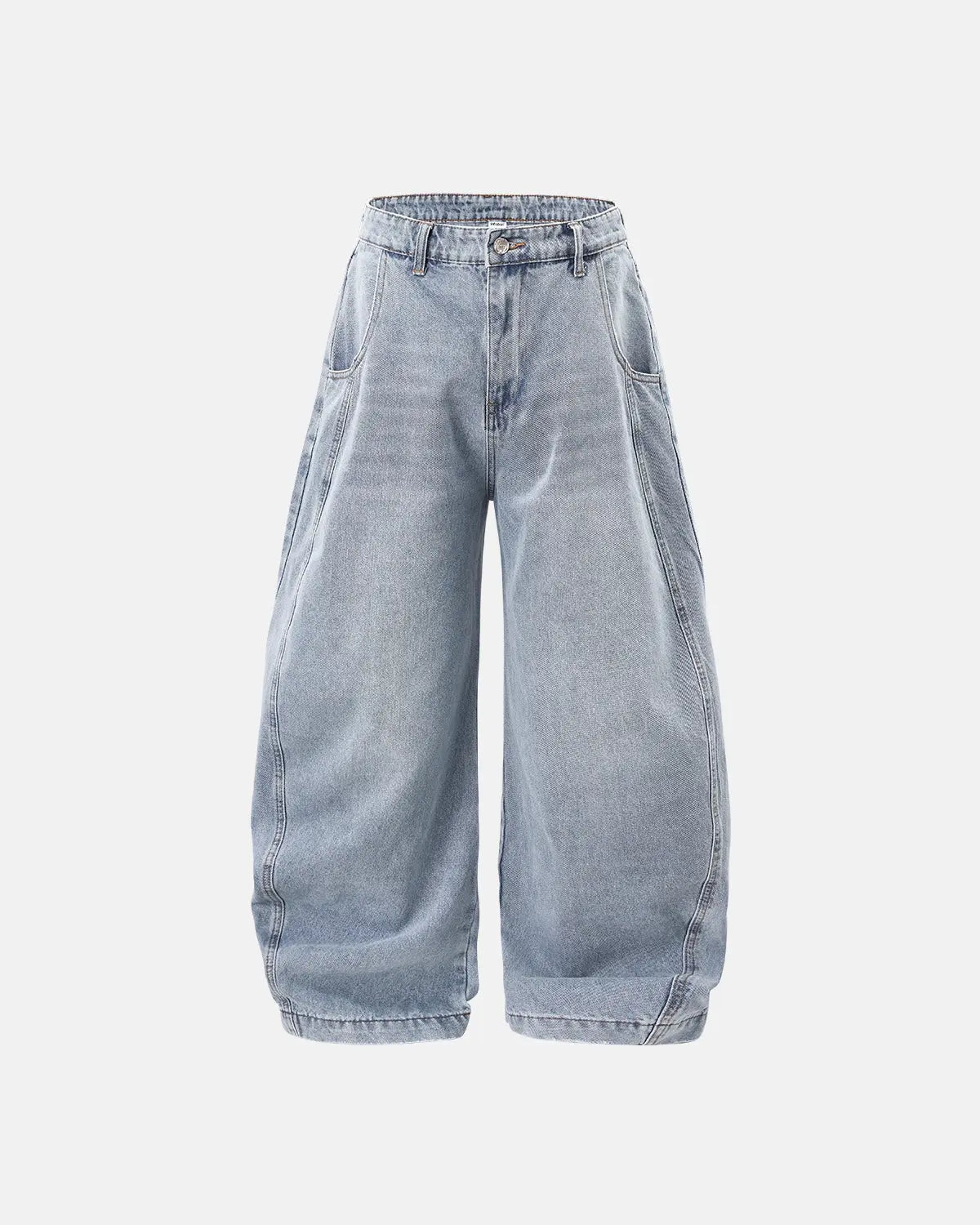LCDEGO Washed Barrel Baggy Jeans