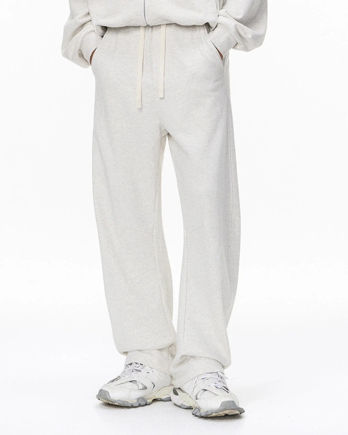 Grey French Terry Barrel Sweatpant | LCDEGO Streetwear