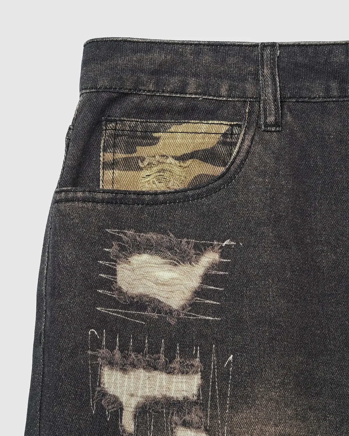 Camo Digital  Printing Baggy Jeans | LCDEGO Streetwear