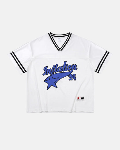 Mesh Patachwork Printing Jersey | LCDEGO Streetwear