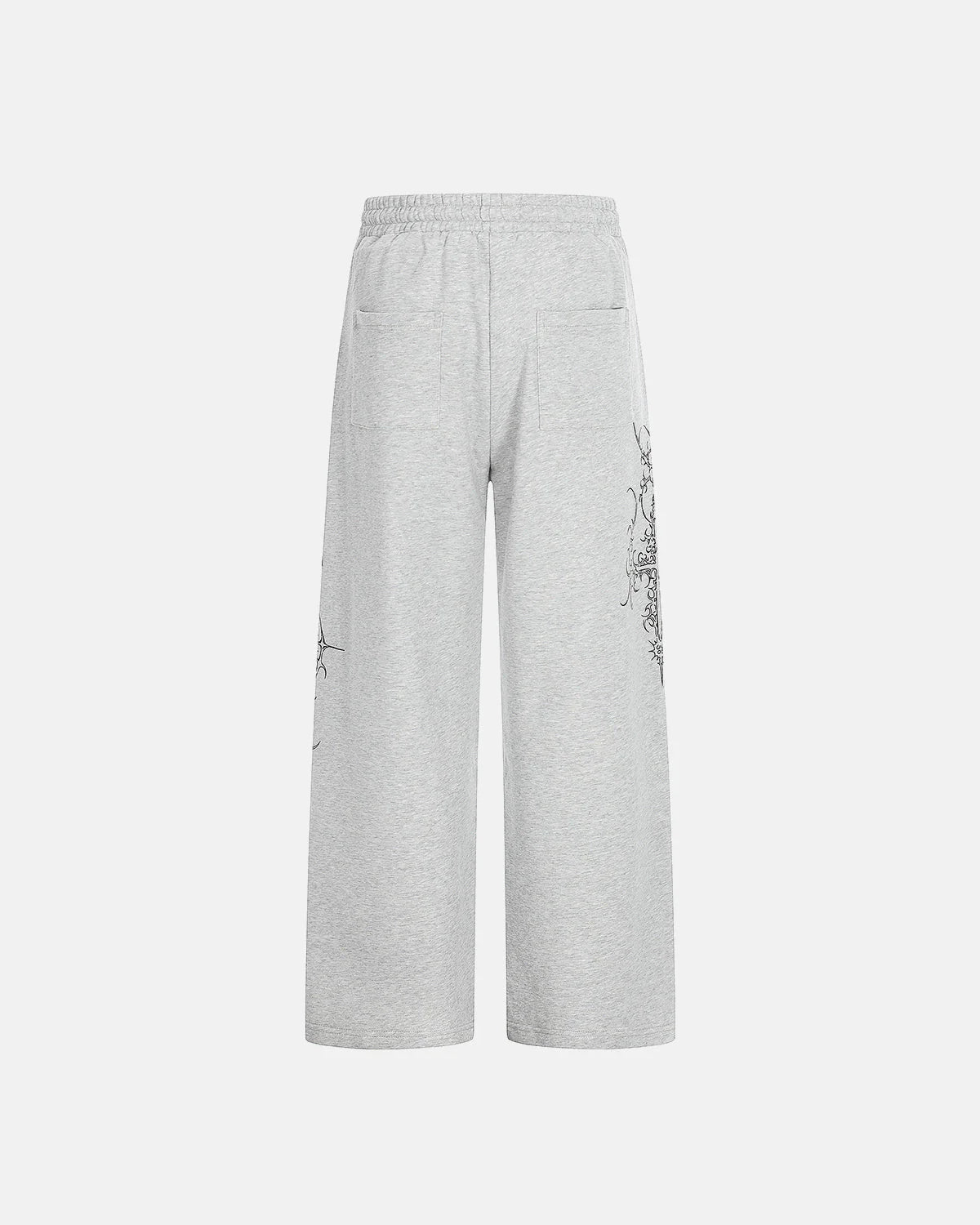 Studded Print Straight-Leg Sweatpants | LCDEGO Streetwear