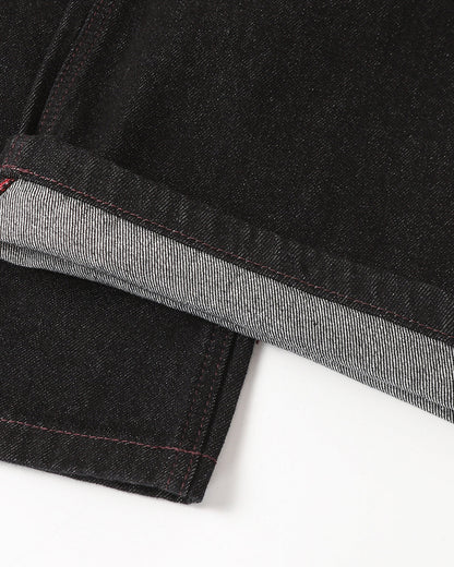 Stitching Deconstructed Raw Bootcut Jeans | LCDEGO Streetwear