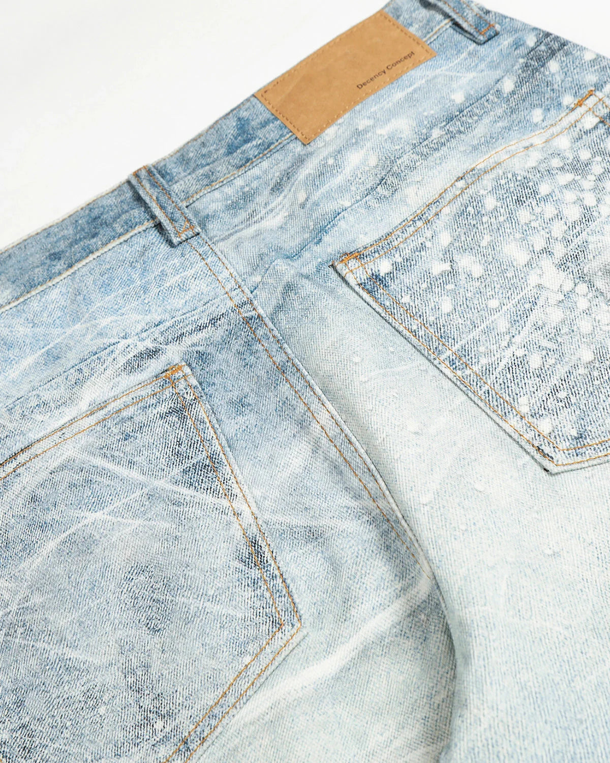 Rhinestone Lightning Baggy Barrel Jeans | LCDEGO Streetwear