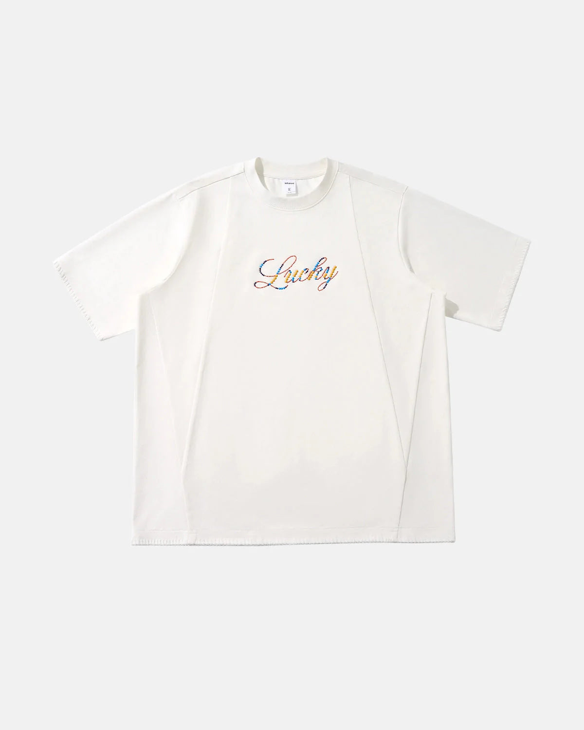 Rhinestone Lucky Graphic Oversized Tees | LCDEGO Streetwear