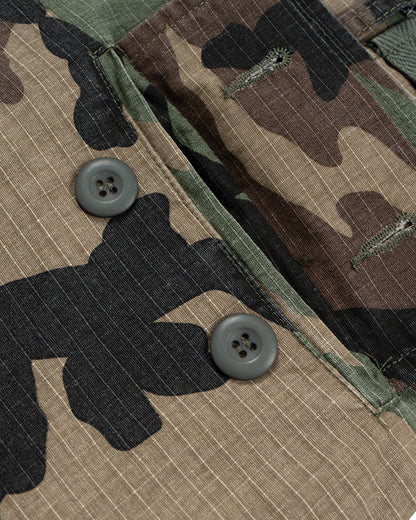 Oversized Camo Cargo Longline Shorts | LCDEGO Streetwear