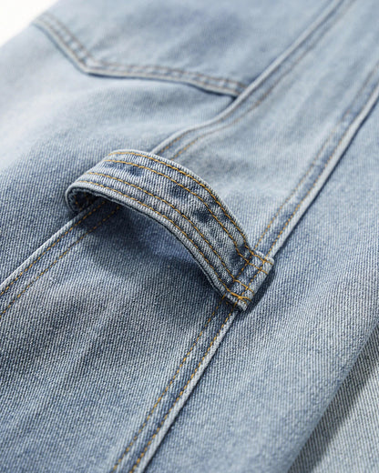 Distressed Wide Leg Cargo Jeans | LCDEGO Streetwear