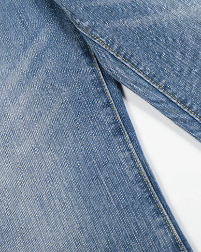 Cinch Back Washed Bamboo Weave Baggy Jeans | LCDEGO Streetwear