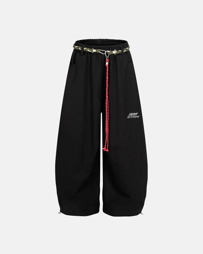 Baggy Wide Leg Sweatpants with Waistband | LCDEGO Streetwear