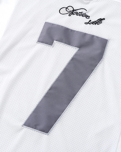 Mesh Patchwork Number Jersey | LCDEGO Streetwear