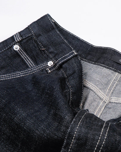 Raw Blue Wide Leg Denim Jeans | LCDEGO Streetwear