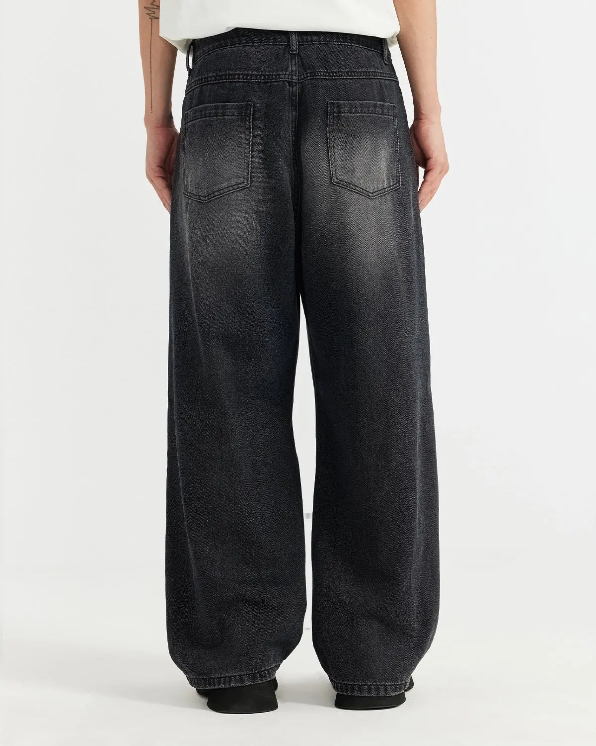 Ripped Wide Leg Jeans | LCDEGO Streetwear
