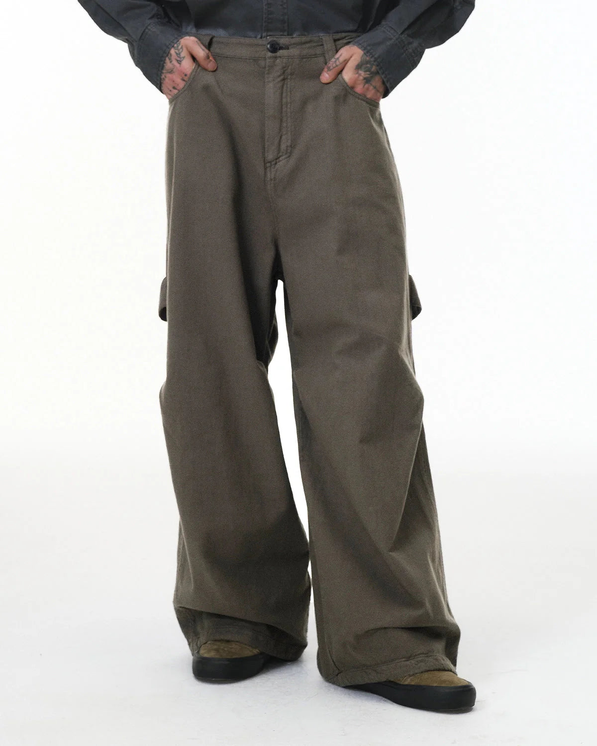 100% Cotton Khaki Casual Pants | LCDEGO Streetwear