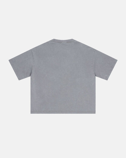Snow Washed Heavyweight Boxy T-Shirt | LCDEGO Streetwear