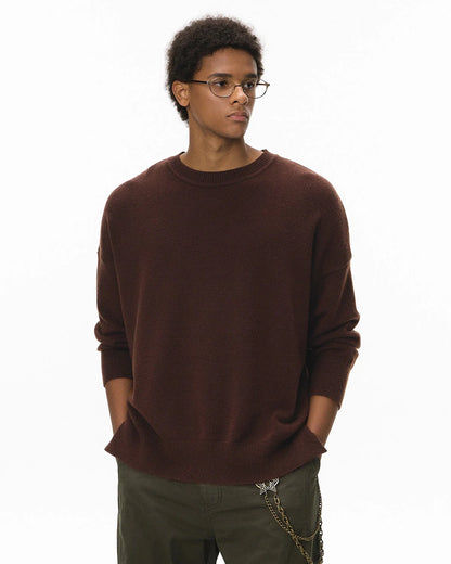 Crew Neck Knit Sweater| LCDEGO Streetwear