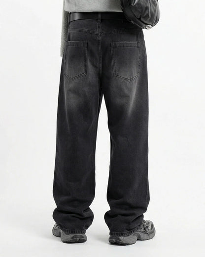Distressed Rhinestone Ripped Baggy Jeans | LCDEGO Streetwear