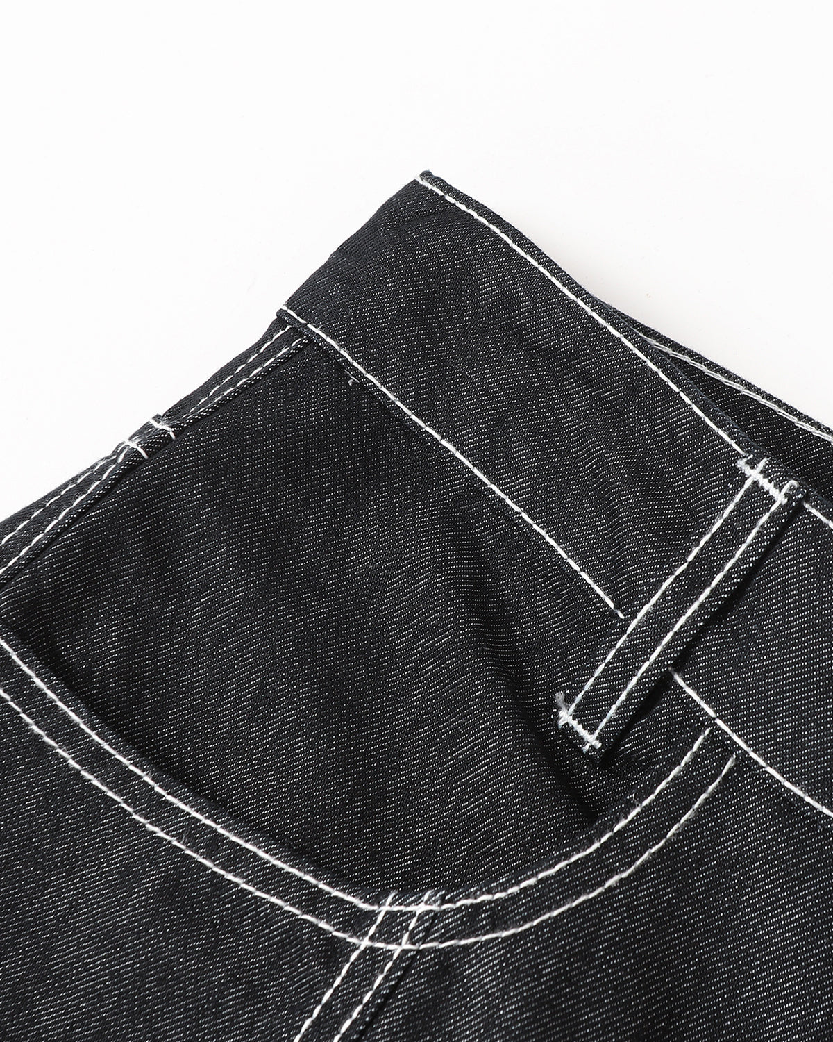 Structured Seam Baggy Denim | LCDEGO Streetwear