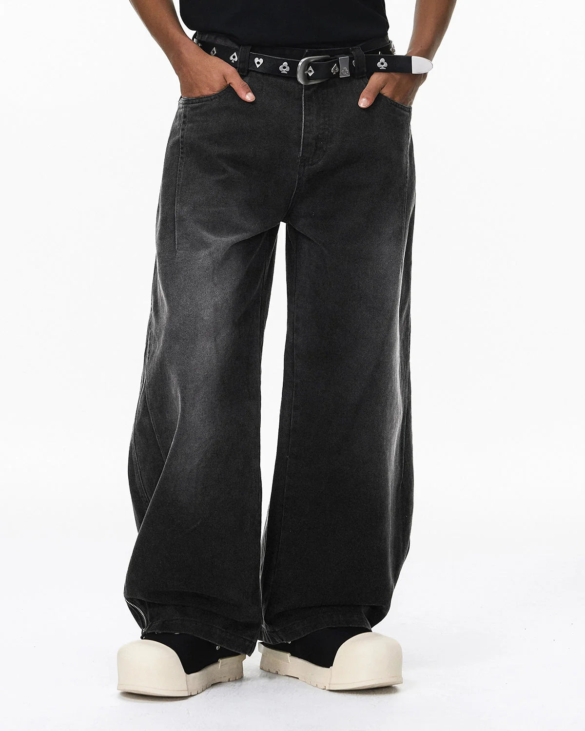 Retro Acid Wash Baggy Cargo Pants | LCDEGO Streetwear