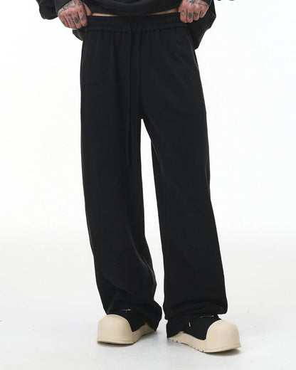 Garment Wash French Terry Straight-leg Sweatpant | LCDEGO Streetwear