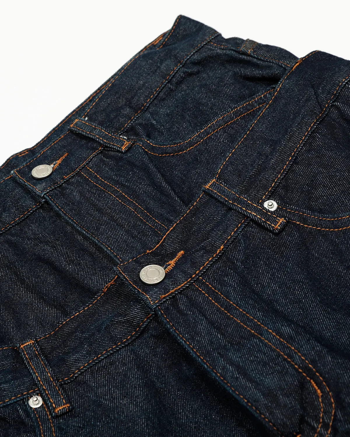 Double Waist Raw Baggy Jeans| LCDEGO Streetwear