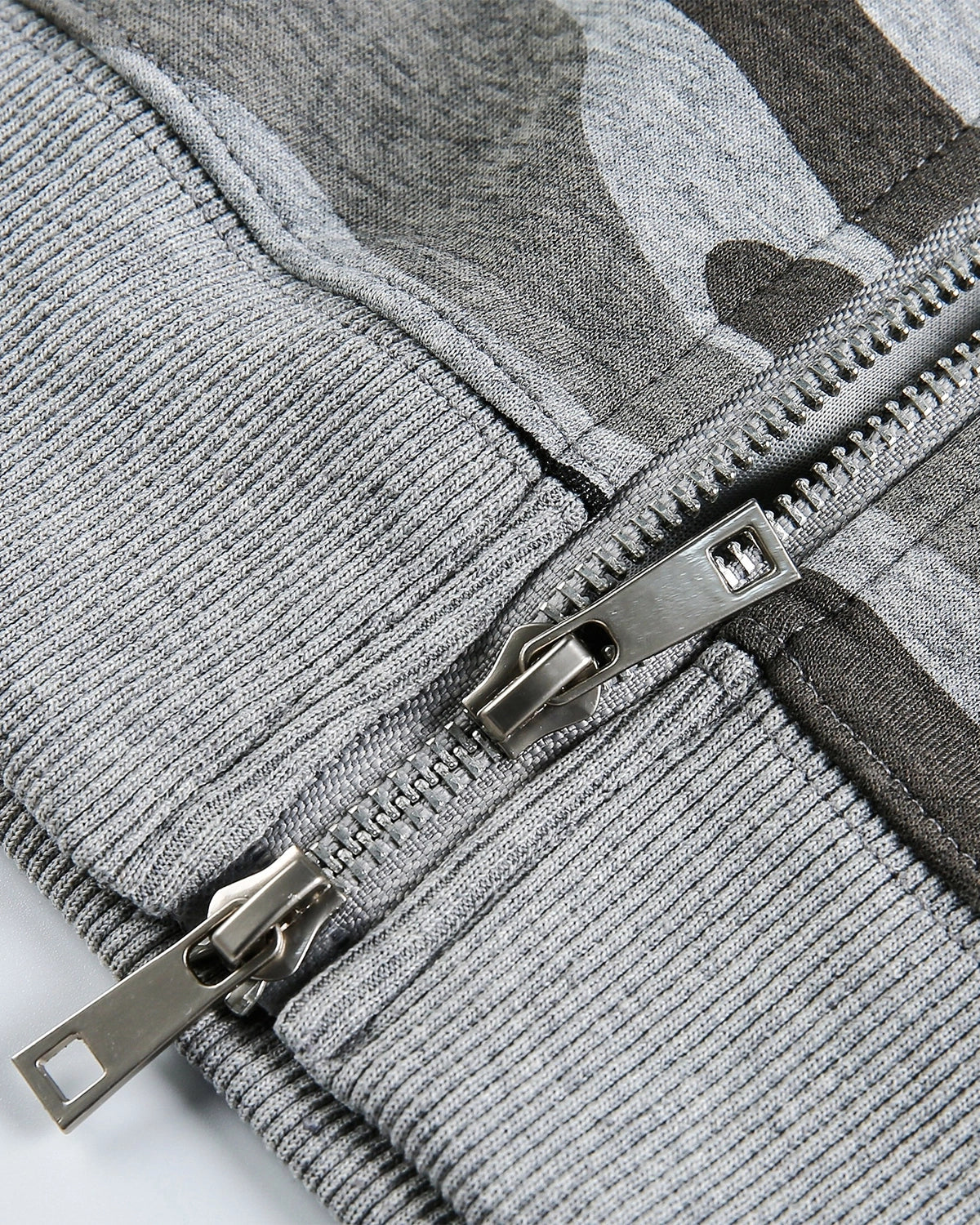 Cropped Camouflage Zip Up Hoodie | LCDEGO Streetwear