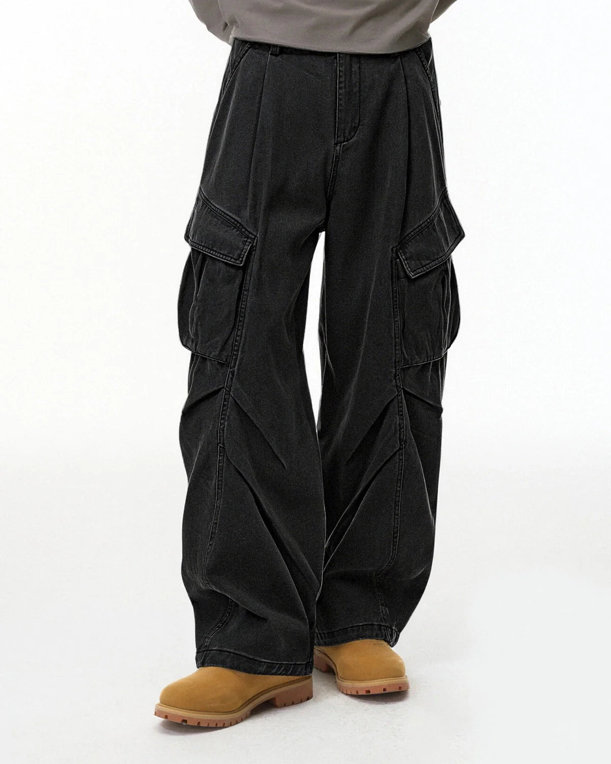 Baggy Cargo Pants with Multiple Pockets | LCDEGO Streetwear