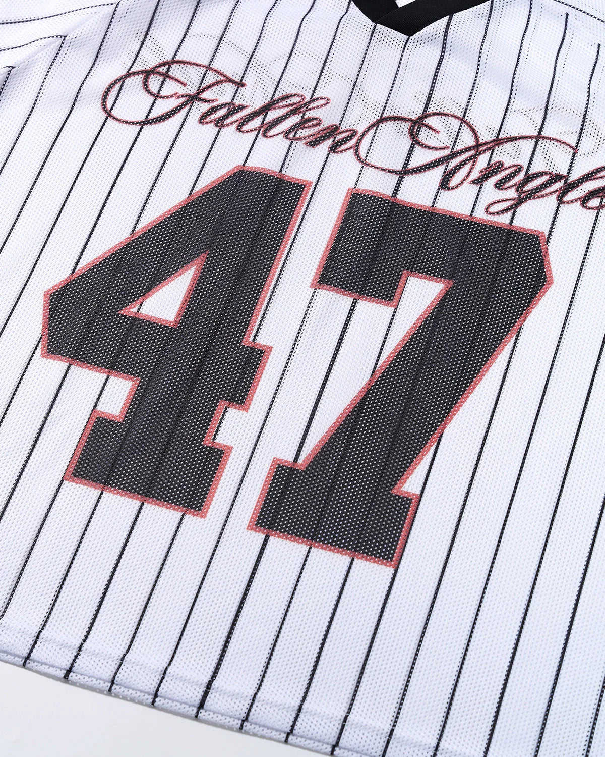 Pinstripe Number Mesh Jersey | LCDEGO Streetwear