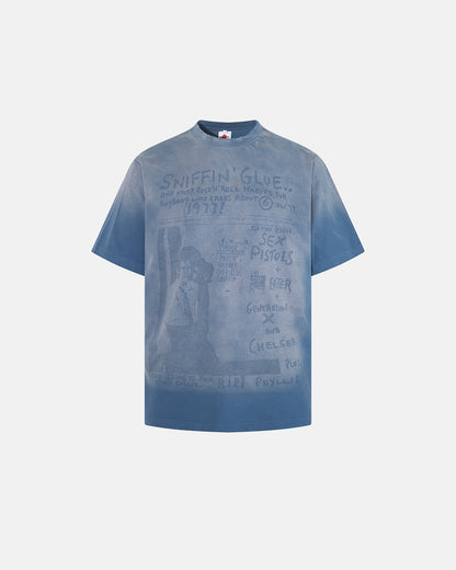Retro Graphic Faded Washed T-Shirt | LCDEGO Streetwear