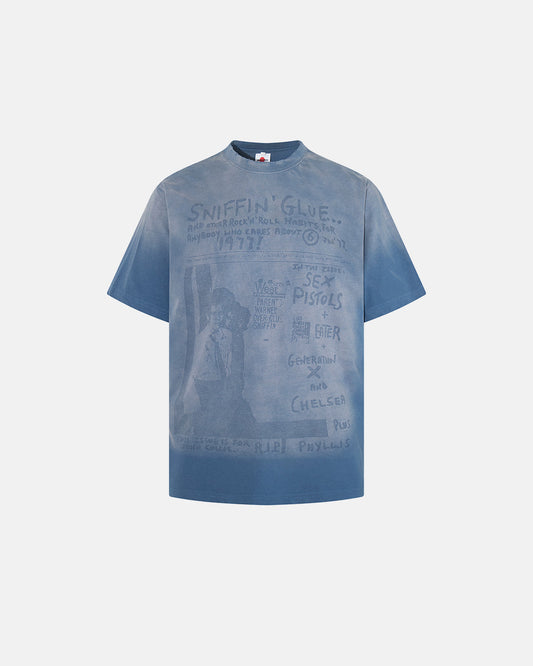 Retro Graphic Faded Washed T-Shirt | LCDEGO Streetwear
