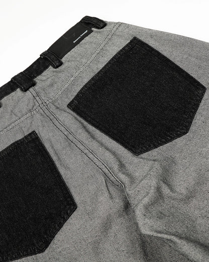 Distressed Reverse Design Baggy Jeans | LCDEGO Streetwear