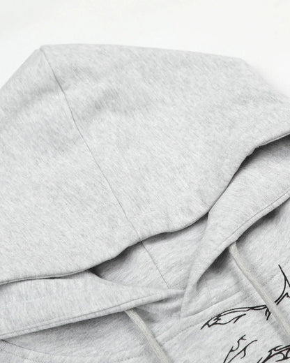 Studded Graphic Hoodie | LCDEGO Streetwear