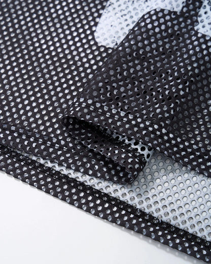 Camo Mesh Digital Print Jersey Tee | LCDEGO Streetwear