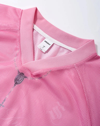 Number 23 Pink Mesh Jersey | LCDEGO Streetwear