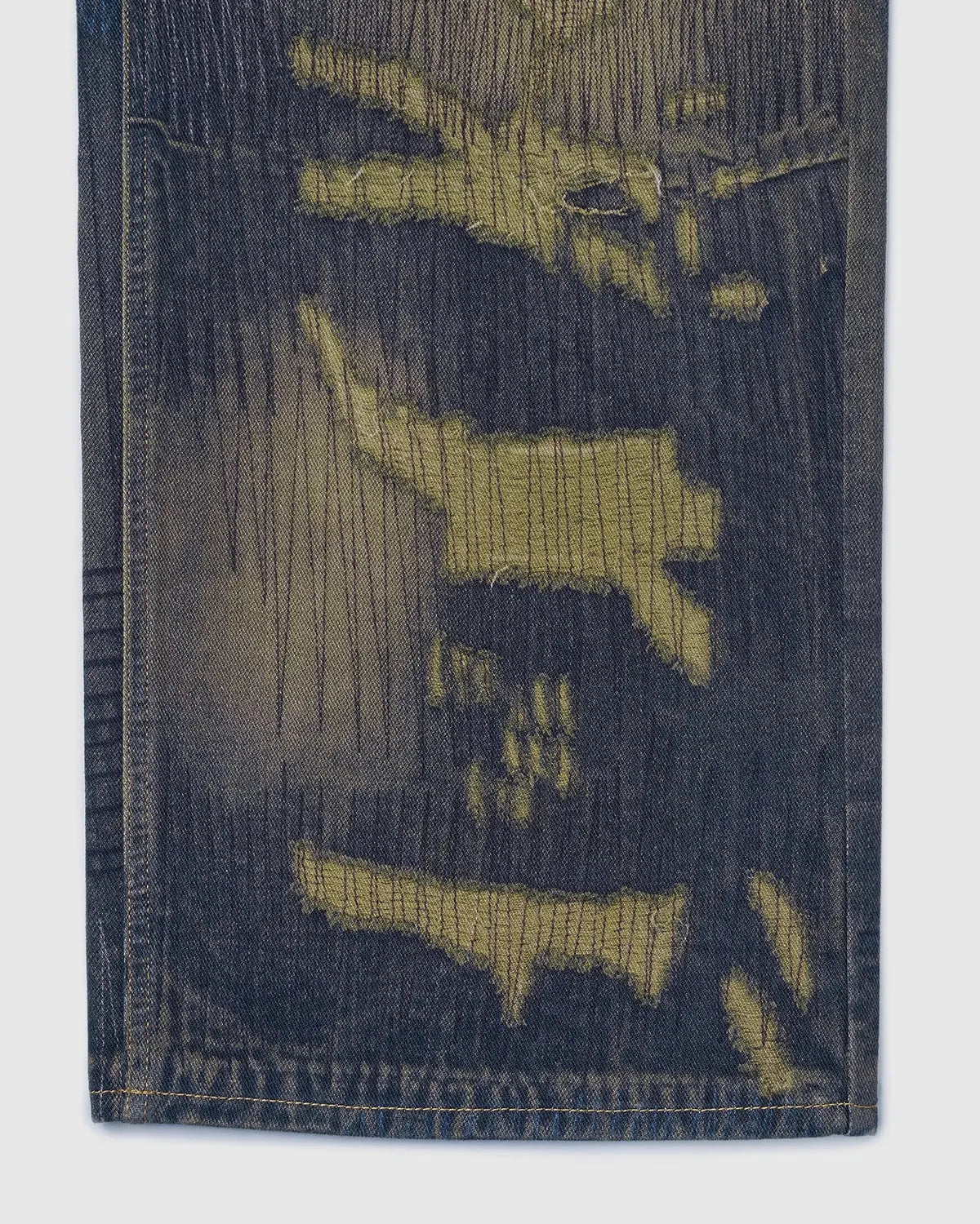 Digital Print Denim Pants | LCDEGO Streetwear