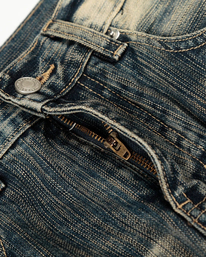 Bamboo Weave Barrel Baggy Jeans | LCDEGO Streetwear