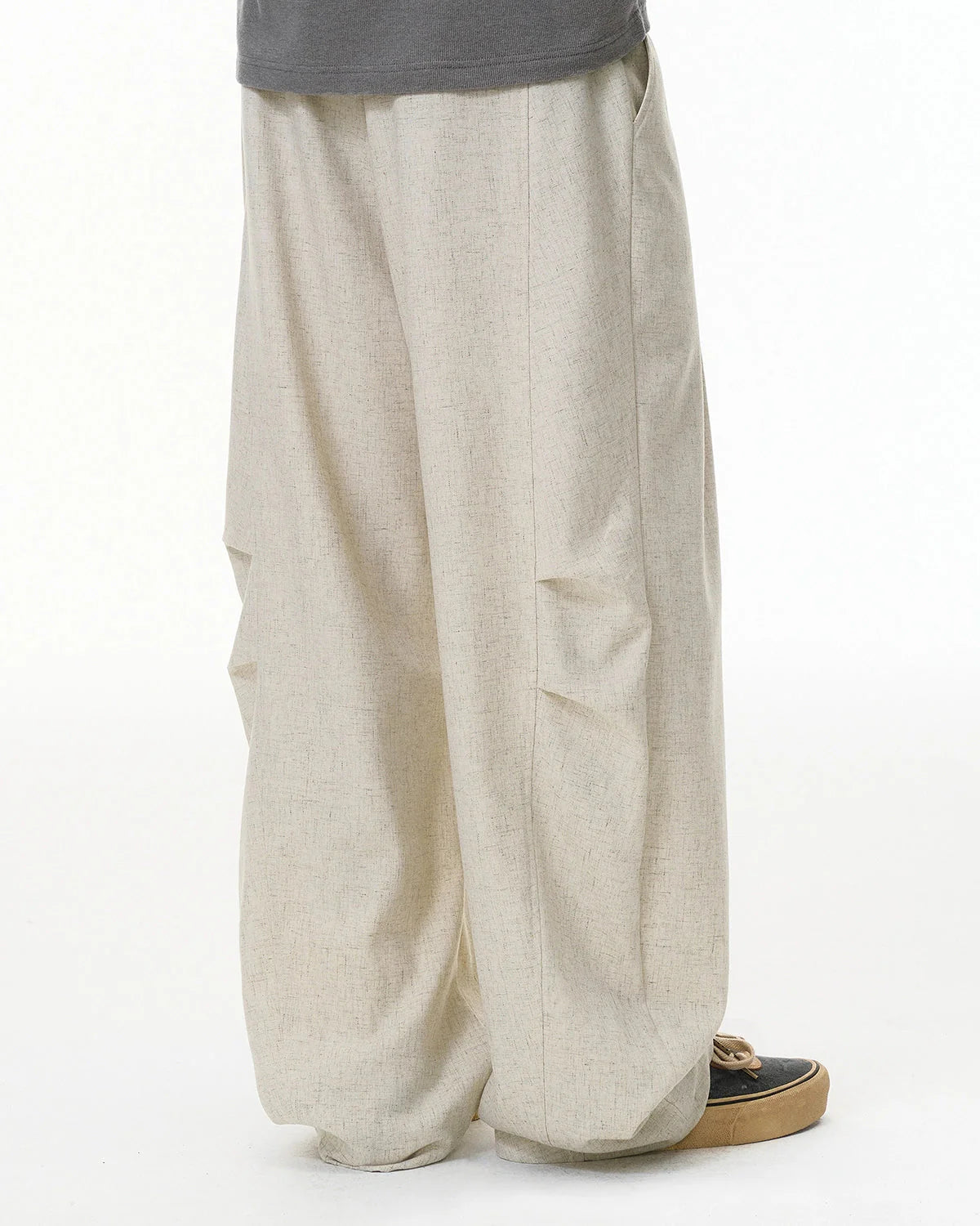 Cotton Linen Wide-leg Pants | LCDEGO Streetwear