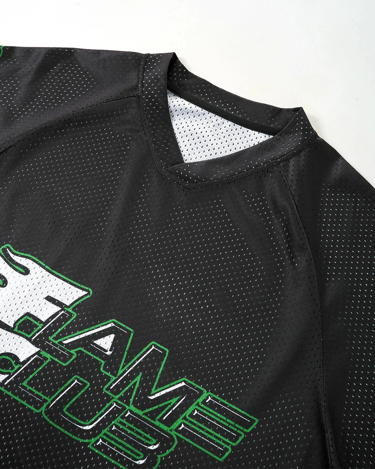 Flame Print Mesh Tees | LCDEGO Streetwear