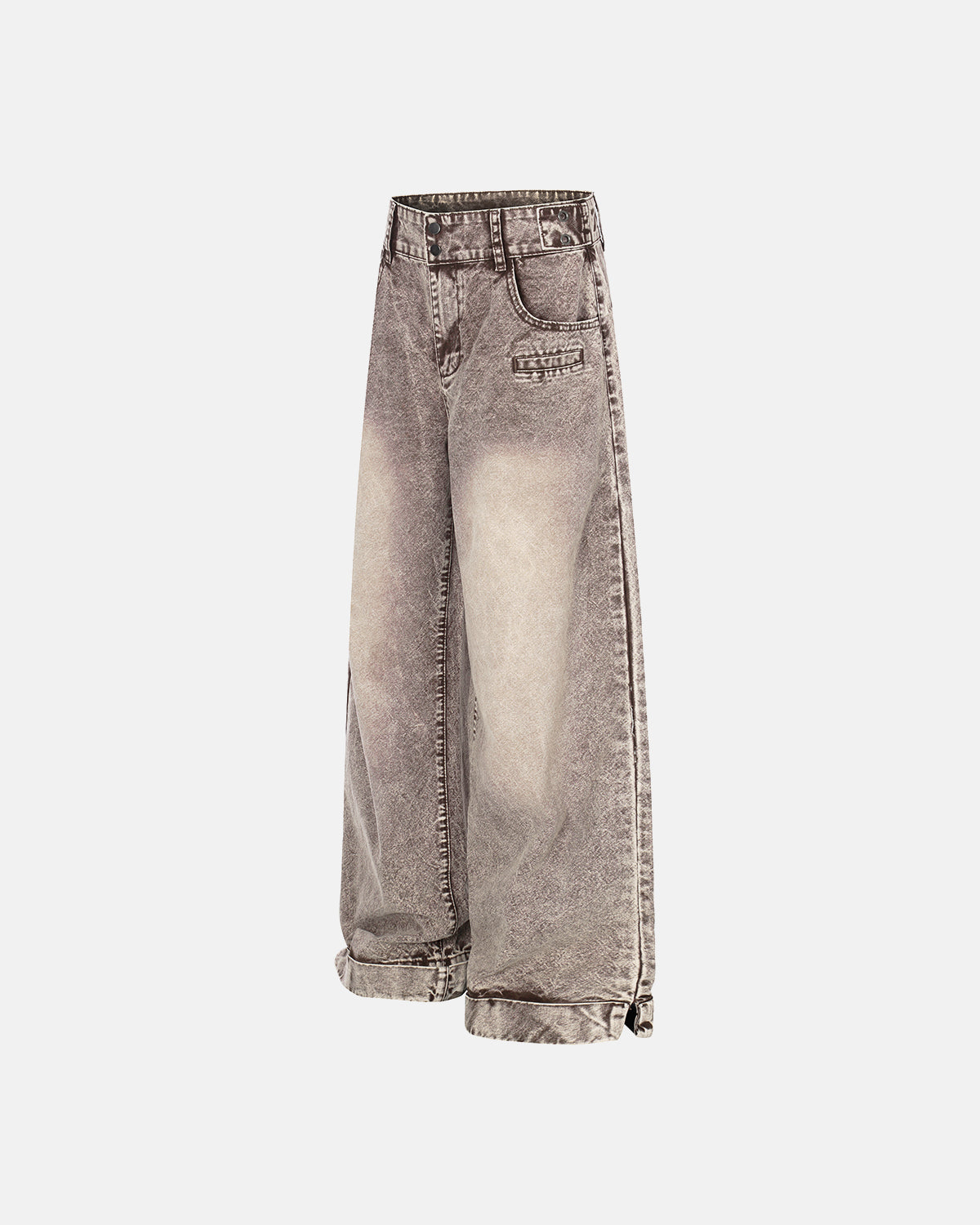Retro Washed Wide Leg Baggy Jeans | LCDEGO Streetwear