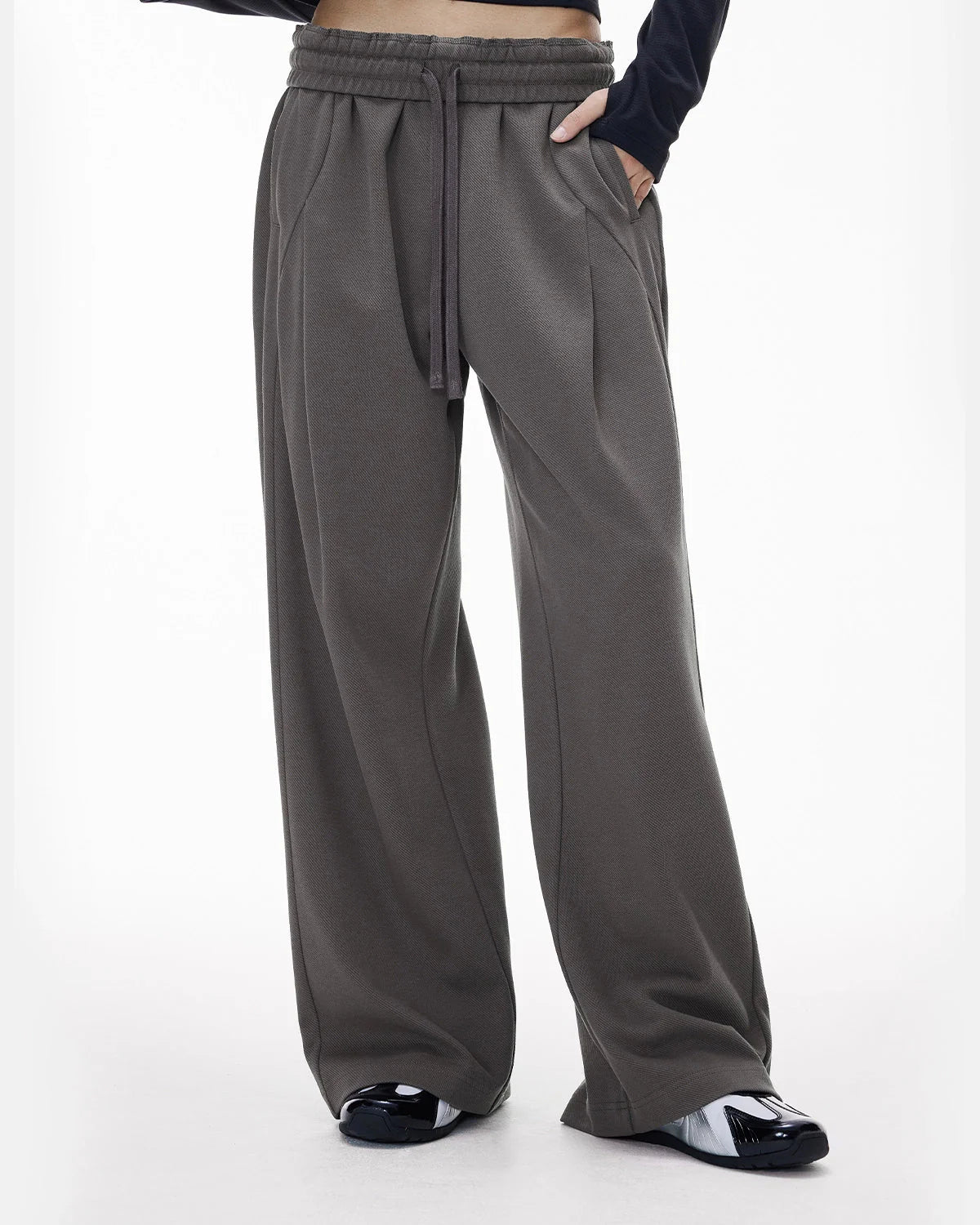Deconstructed Wide Leg Sweatpants | LCDEGO Streetwear