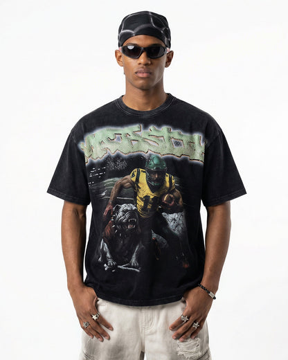 Vintage Rhinestone Graphic T-Shirt | LCDEGO Streetwear