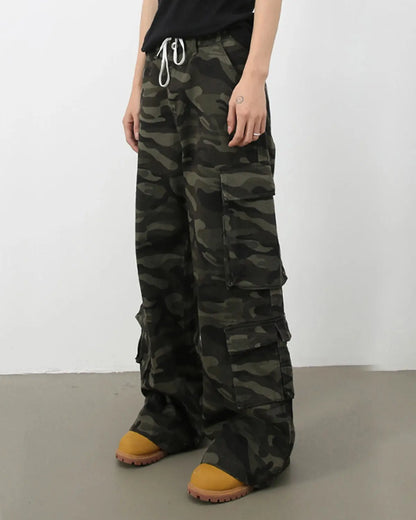 Vintage Camo Cargo Pants | LCDEGO Streetwear