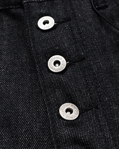 Buttons Up Raw Baggy Jeans | LCDEGO Streetwear
