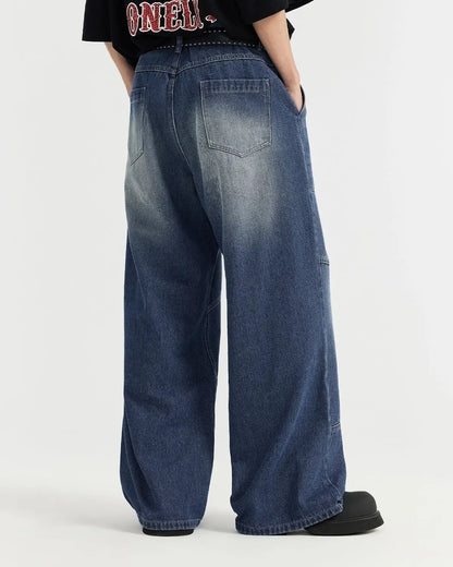 LCDEGO Washed Baggy Jeans
