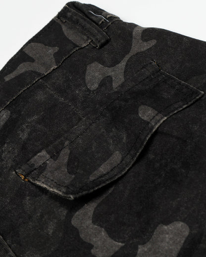 Dark Camo Cargo Shorts | LCDEGO Streetwear