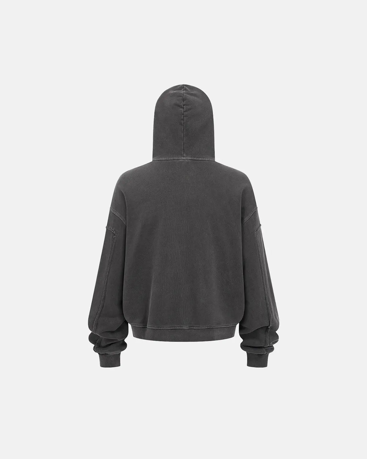 Acid Wash Stitching Zip Up Hoodies | LCDEGO Streetwear