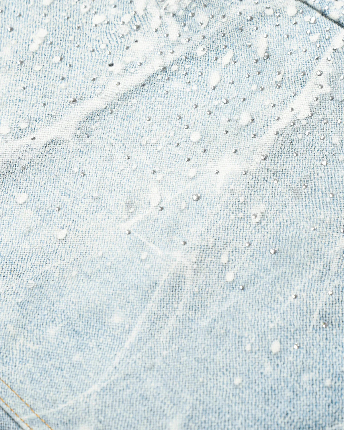 Rhinestone Lightning Baggy Barrel Jeans | LCDEGO Streetwear
