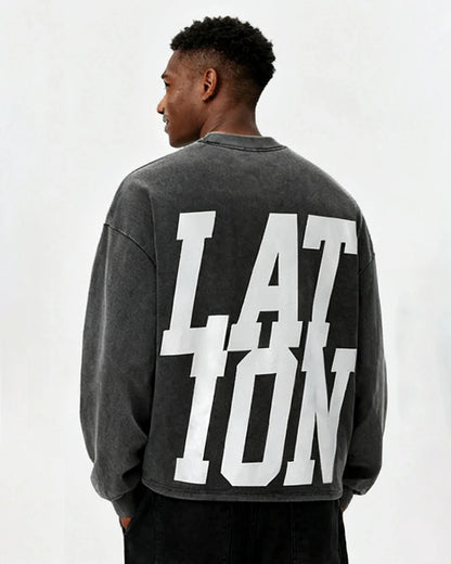 Reflective Logo Acid Wash Tees | LCDEGO Streetewear
