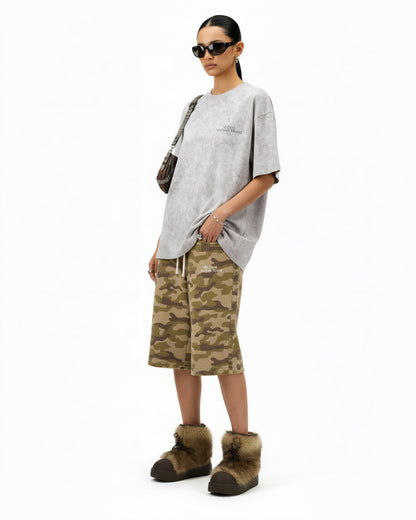 Distressed Tie-Dye Reflective Print T-Shirt | LCDEGO Streetwear