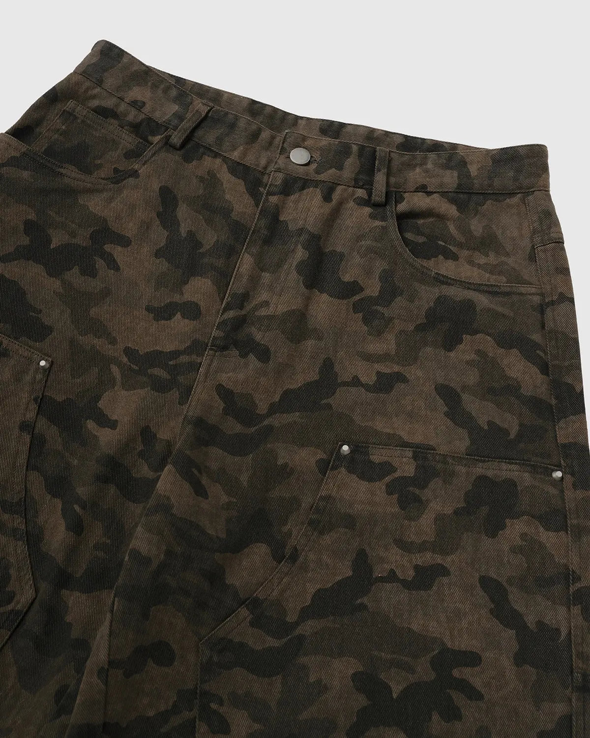 Camo Ripped Cargo Pants | LCDEGO Streetwear