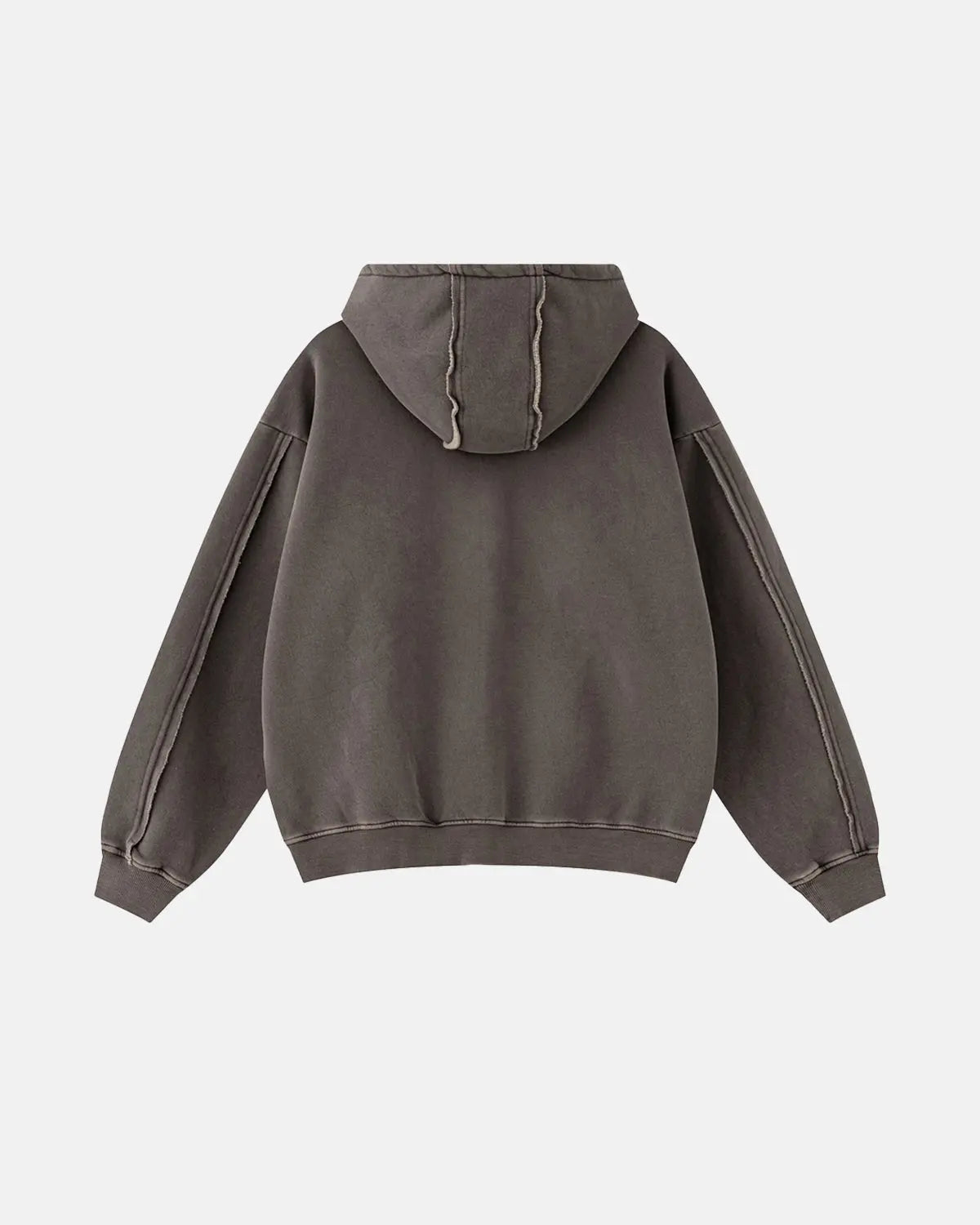 Acid Wash Double Zip Up Hoodies | LCDEGO Streetwear