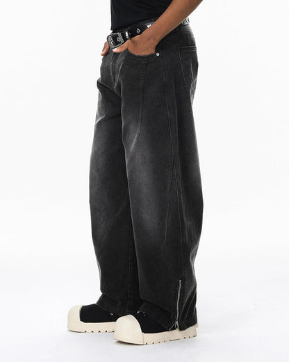 Retro Acid Wash Baggy Cargo Pants | LCDEGO Streetwear